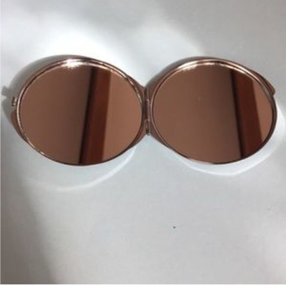 Four small compact makeup purse mirrors Red Glitter Diamond Crystals Hearts - Picture 10 of 16